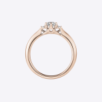 3 Stone Engagement Ring 00.60 carat IGI GIA certified Lab Grown Diamond Band Solid 14k Gold - Image 10