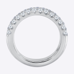 Real Diamond Emerald 1.37 Carat Women Wedding Band Solid 14K Gold - Image 2