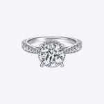 Certified IGI GIA 2.75 Ct Halo Cut Lab grown Diamond Engagement Ring 14k White Gold