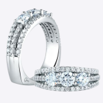 14K White Gold Women Wedding Band Round 1.69 Carat Real Diamond - Image 2