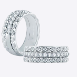 14K White Gold Women Wedding Band Round 0.61 Carat Real Diamond - Image 2