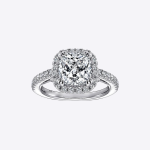 Certified IGI GIA 2.00 Ct Cushion Cut Lab grown Diamond Engagement Ring 14k White Gold