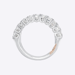 Real Diamond Emerald 4.4 Carat Women Wedding Band Solid 14K Gold - Image 3