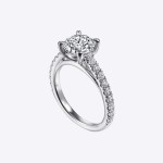 Certified IGI GIA 2.01 Ct Round Cut Lab grown Diamond Engagement Ring 14k White Gold - Image 2