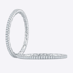 Real Diamond Emerald 0.25 Carat Women Wedding Band Solid 14K Gold - Image 2