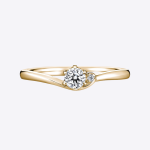 Certified IGI GIA 0.60 Ct Round Cut Lab grown Diamond Engagement Ring 14K Yellow Gold