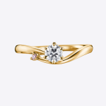 14K Gold Round 0.60 Ct Diamond Engagement Ring - Image 3