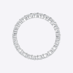 14K White Gold Women Wedding Band Round 1.05 Carat Real Diamond - Image 3