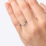 Womens Wedding Ring Round Cut 0.70 Carat Solid 14K Gold - Image 3