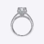 Certified IGI GIA 2.75 Ct Halo Cut Lab grown Diamond Engagement Ring 14k White Gold - Image 4