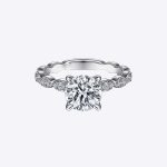 White Gold Round 1.86 Ct Diamond Engagement Ring