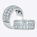 14K White Gold Women Wedding Band Round 2.26 Carat Real Diamond - Image 2