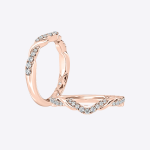 Real Diamond Round 0.23 Carat Women Wedding Band Solid 14K Gold - Image 3