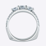 14K White Gold Women Wedding Band Round 1.69 Carat Real Diamond - Image 3