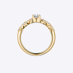Womens Wedding Ring Round Cut 0.70 Carat Solid 14K Gold - Image 2