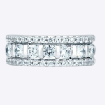 Real Diamond Round 1.27 Carat Women Wedding Band Solid 14K Gold