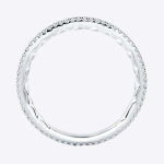 Real Diamond Emerald 0.25 Carat Women Wedding Band Solid 14K Gold - Image 3