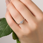 Bridal Engagement Ring 0.60 Carat Certified IGI GIA Lab Grown Diamond 14k  Gold - Image 4