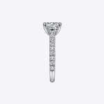 Certified IGI GIA 2.01 Ct Round Cut Lab grown Diamond Engagement Ring 14k White Gold - Image 4