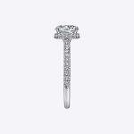 1.87 CT Round IGI GIA Certified lab Grown Diamond Women's Halo Engagement Ring - Image 4