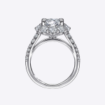 Beautiful Womens Engagement Ring 2.91 Ct IGI GIA Certified Lab Grown Diamond 14k White Ring - Image 5