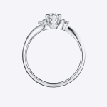 Womens Wedding Ring Round Cut 0.70 Carat Solid 14K Gold - Image 5