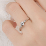 Beautiful Womens Engagement Ring 0.60 Ct IGI GIA Certified Lab Grown Diamond 14k Gold Ring - Image 3