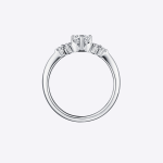 Certified IGI GIA 0.58 Ct Round Cut Lab grown Diamond Engagement Ring 14K Yellow Gold - Image 5