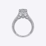14K White Gold Solitaire 2.19 Ct Diamond Engagement Ring - Image 4