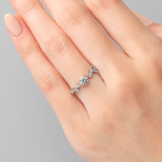 Womens Wedding Ring Round Cut 0.70 Carat Solid 14K Gold - Image 5