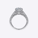 Certified IGI GIA 2.08 Ct Round Cut Lab grown Diamond Engagement Ring 14k White Gold - Image 5
