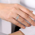 Certified IGI GIA 2.01 Ct Round Cut Lab grown Diamond Engagement Ring 14k White Gold - Image 5