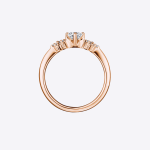 Certified IGI GIA 0.58 Ct Round Cut Lab grown Diamond Engagement Ring 14K Yellow Gold - Image 6