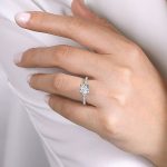 1.87 CT Round IGI GIA Certified lab Grown Diamond Women's Halo Engagement Ring - Image 6