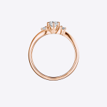 Womens Wedding Ring Round Cut 0.70 Carat Solid 14K Gold - Image 7