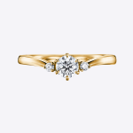 Certified IGI GIA 0.60 Ct Round Cut Lab grown Diamond Engagement Ring 14K Yellow Gold - Image 9