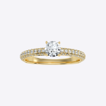 Round Cut 1.11 Carat  IGI Certified Lab Grown Diamond Women's Wedding Ring - Image 9