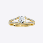 IGI Certified Lab Grown Diamond Womens Wedding Ring Round Cut 1.08 Carat