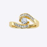 IGI Certified Lab Grown Diamond Womens Wedding Ring Round Cut 0.63 Carat