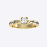 IGI Certified Lab Grown Diamond Womens Wedding Ring Princess Cut 0.85 Carat