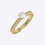 Round Cut 0.61 Carat IGI Certified Lab Grown Diamond Women’s Wedding Ring - Image 3