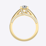 Radiant Cut 0.83 Carat  IGI Certified Lab Grown Diamond Women's Wedding Ring - Image 3