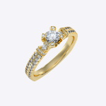 IGI Certified Lab Grown Diamond Womens Wedding Ring Round Cut 1.01 Carat - Image 2