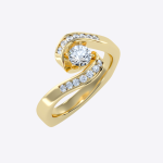 IGI Certified Lab Grown Diamond Womens Wedding Ring Round Cut 0.63 Carat - Image 2