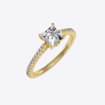 IGI Certified Lab Grown Diamond Womens Wedding Ring Princess Cut 1.36 Carat - Image 3