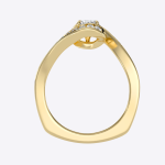 IGI Certified Lab Grown Diamond Womens Wedding Ring Round Cut 0.63 Carat - Image 3