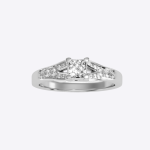 IGI Certified Lab Grown Diamond Womens Wedding Ring Princess Cut 0.57 Carat - Image 5