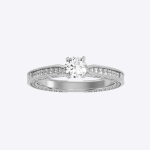 Round Cut 0.61 Carat IGI Certified Lab Grown Diamond Women’s Wedding Ring - Image 5