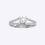IGI Certified Lab Grown Diamond Womens Wedding Ring Round Cut 1.08 Carat - Image 5