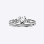 IGI Certified Lab Grown Diamond Womens Wedding Ring Round Cut 1.01 Carat - Image 5
